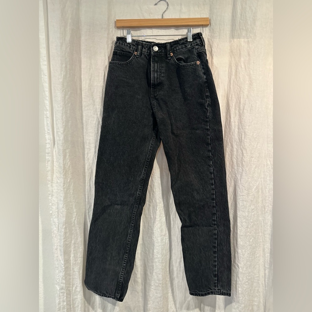 zara | black mom jean